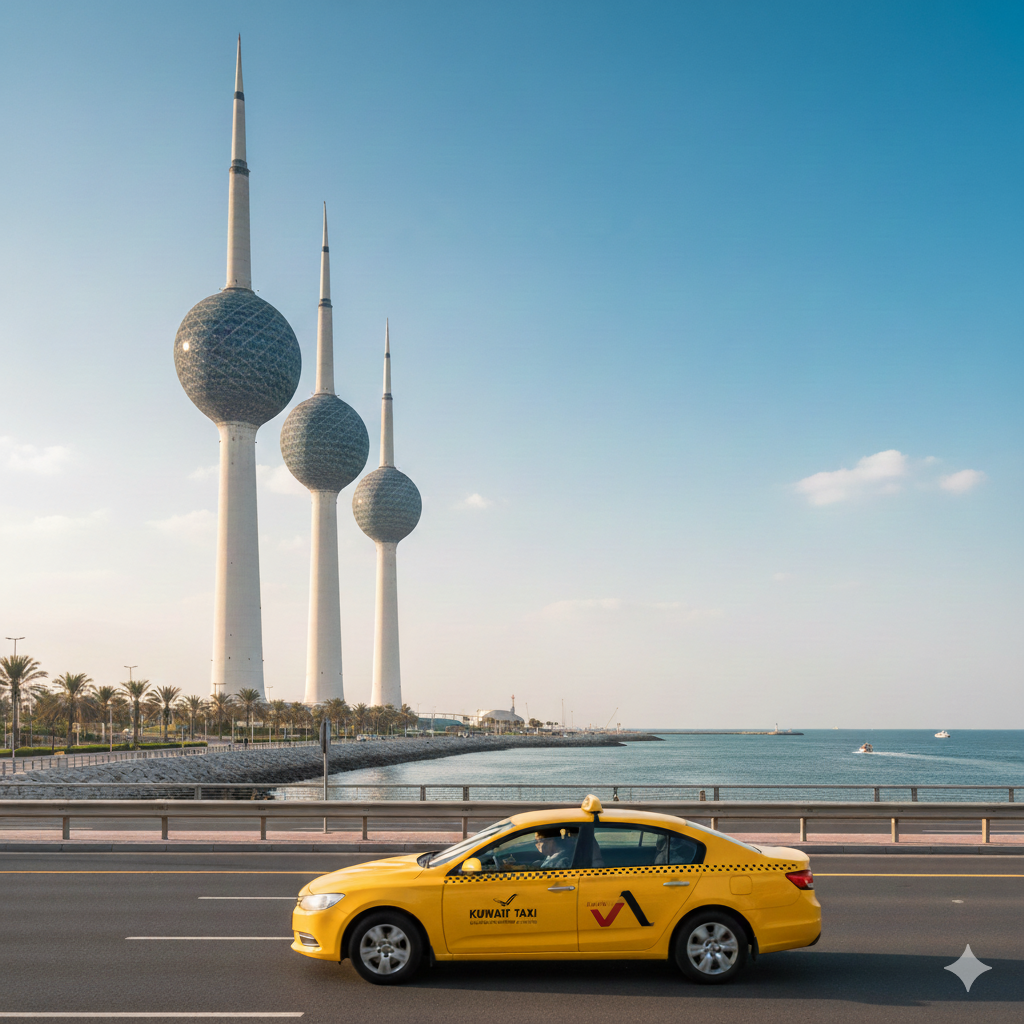 تاكسي الكويت سيرفيس | خدمة توصيل سريعة وآمنة بجميع المحافظات​
